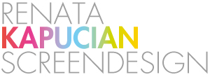 Renata </br>Kapucian </br>Screendesign Logo